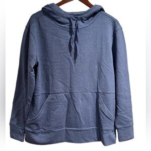 Champion Elite Pullover Hoodie Sweatshirt Blue Front Pocket Size M